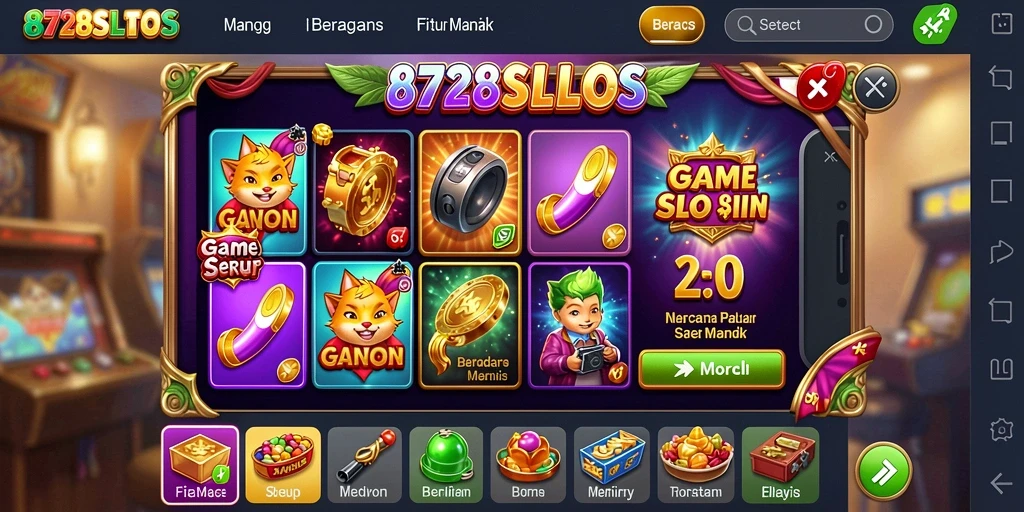 Tangkapan layar gameplay 8728SLOTS yang menampilkan keseruan saat bermain slot.