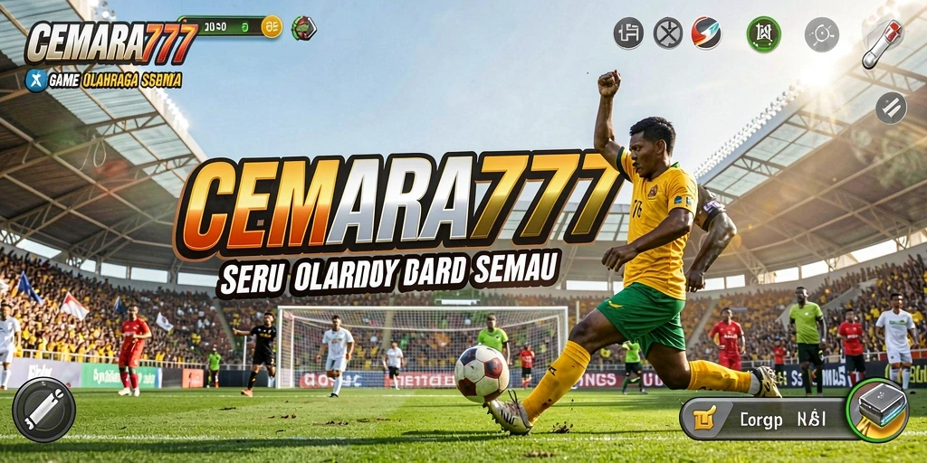 Screenshot CEMARA777 menampilkan aksi seru dalam permainan olahraga.