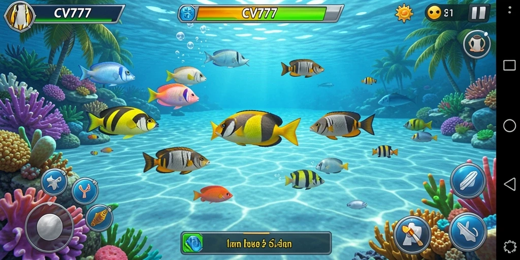 Tampilan menarik dari game Tembak Ikan CV777 yang penuh aksi.