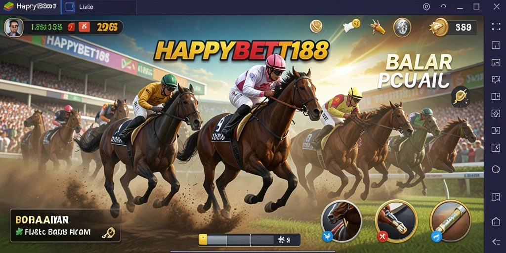 Screenshot gameplay menampilkan aksi balap seru di HAPPYBET188.
