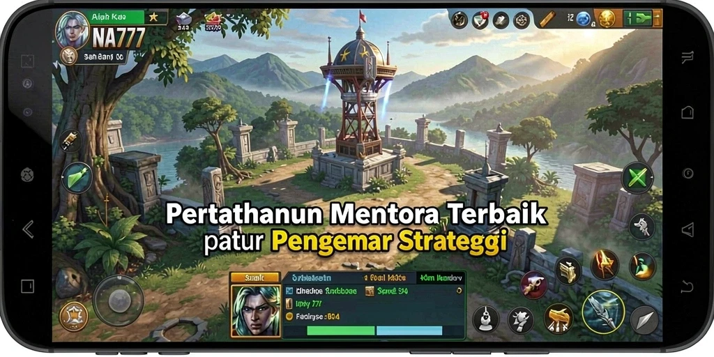 Tampilan gameplay INA777 yang menawan dalam mode Tower Defense.