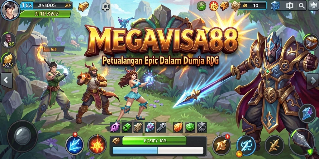 Tampilan gameplay menawan MEGAVISA88 dengan aksi seru dan karakter unik.