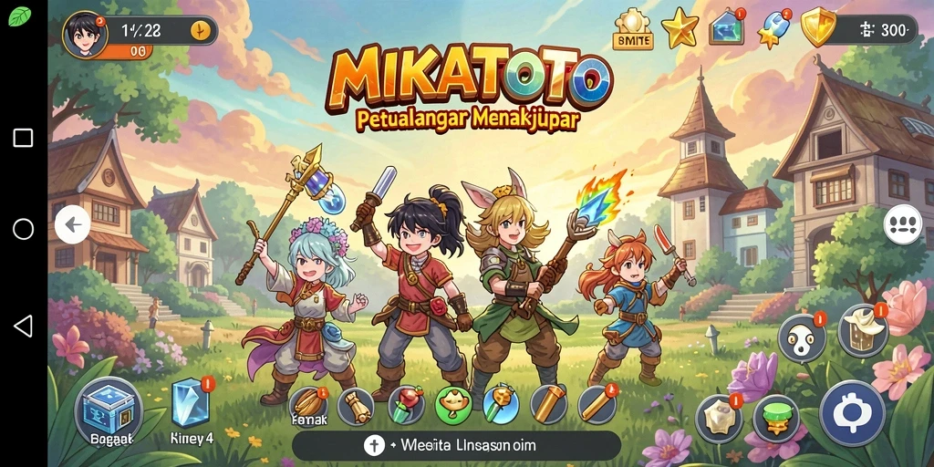 Screenshot MIKATOTO menampilkan aksi seru dalam dunia anime.