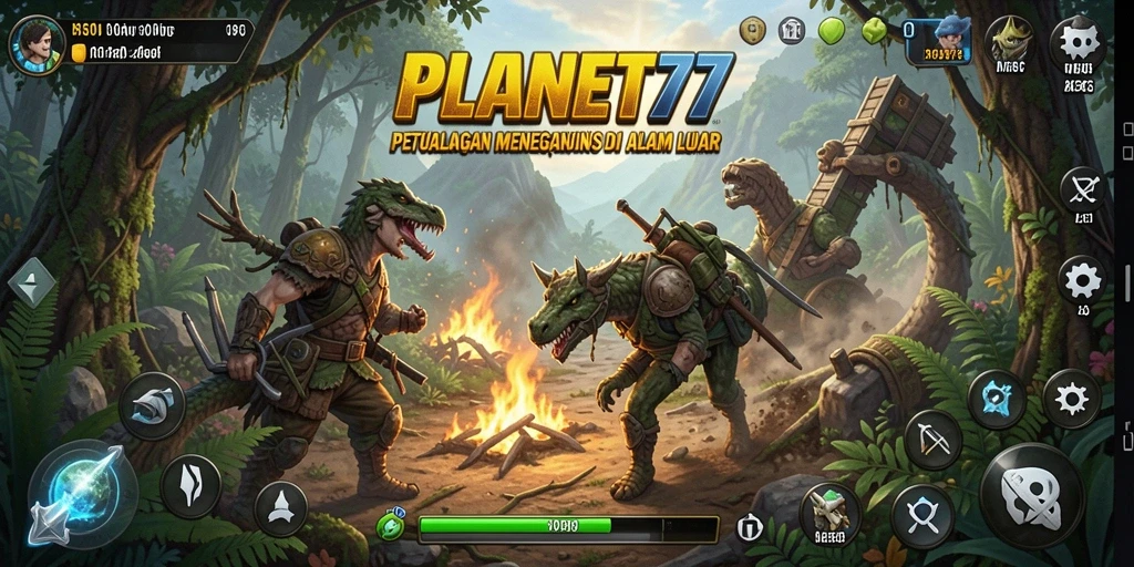 Tampilan gameplay yang menegangkan dan pemandangan luar angkasa yang indah.