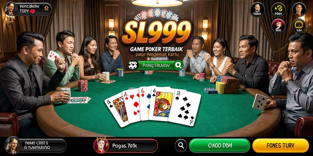 Gameplay Poker mendebarkan dengan grafik yang menawan.