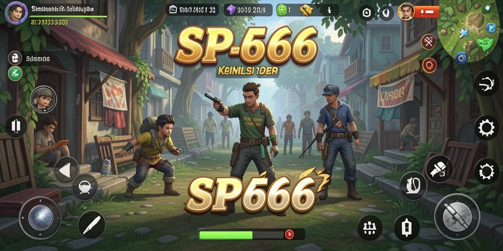 Tampilan utama gameplay SP666 yang mendetail dan interaktif.