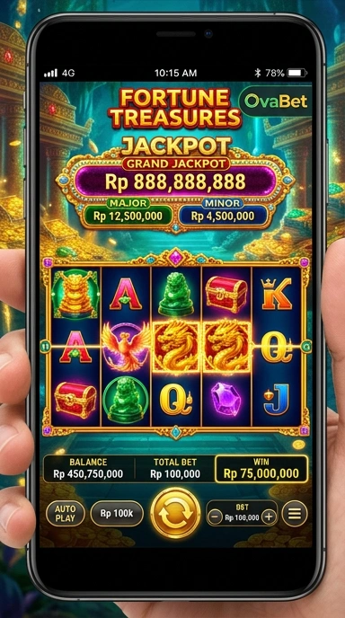 Tampilan antarmuka aplikasi ovabet yang intuitif dan mudah digunakan.